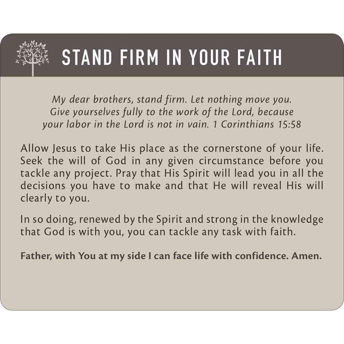 Stand Firm Cards In Tin By Solly Ozrovech