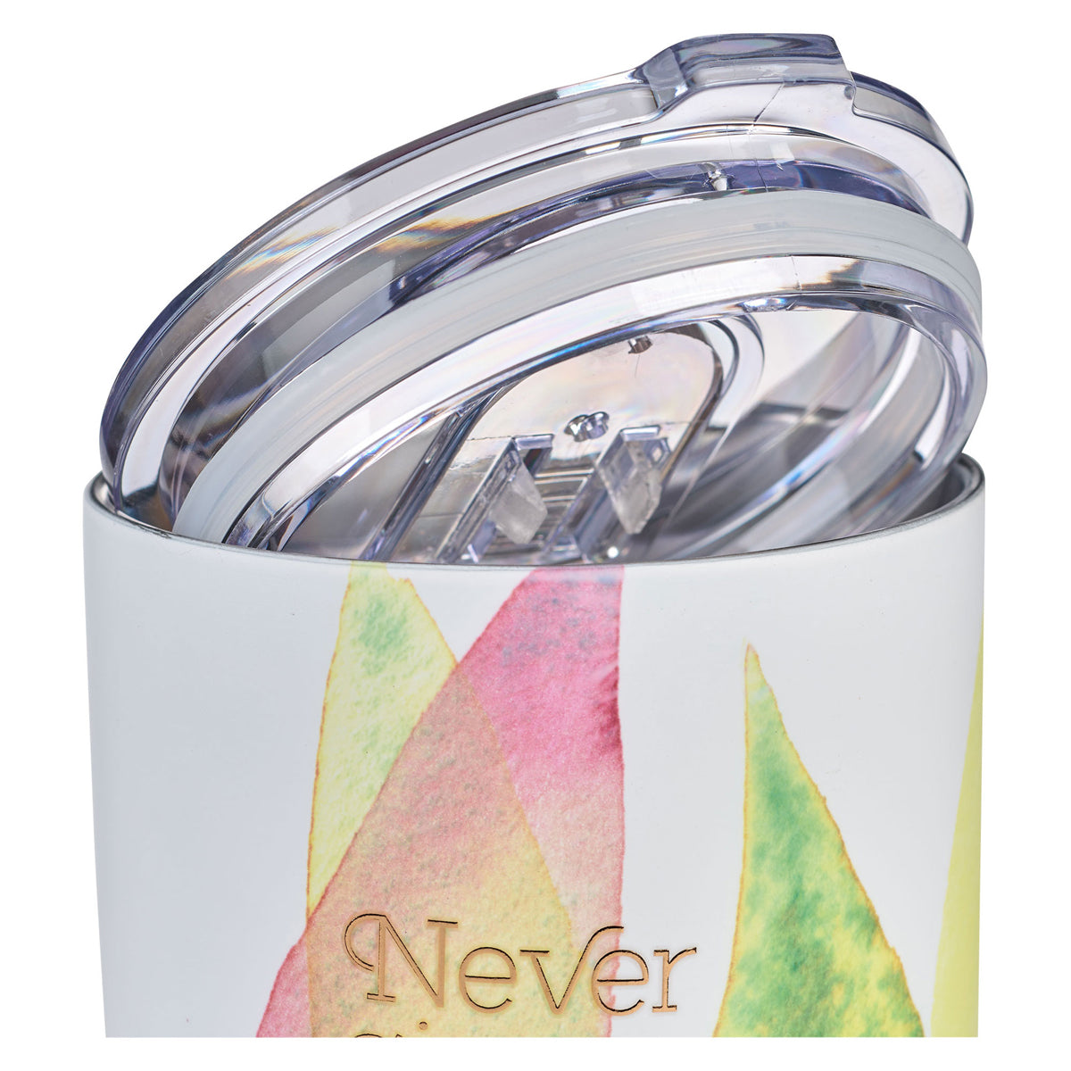 Never Give Up Ever Citrus Leaves Stainless Steel Mug