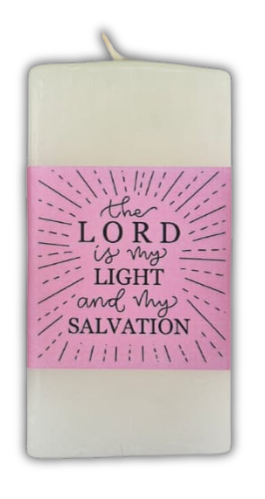 Scented Candle - The Lord is my light and my salvation