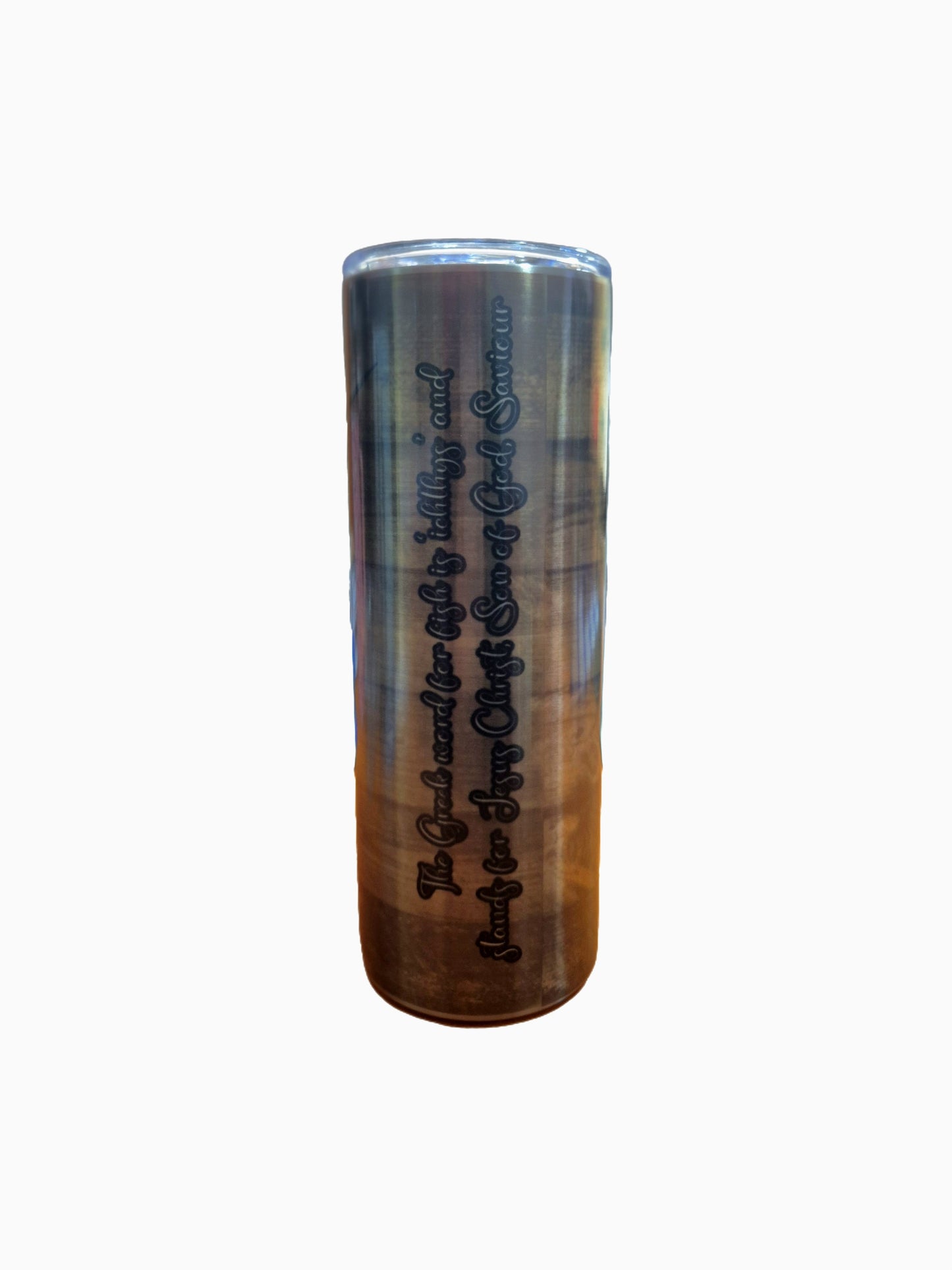 Tumbler - Fish Silver (Greek)