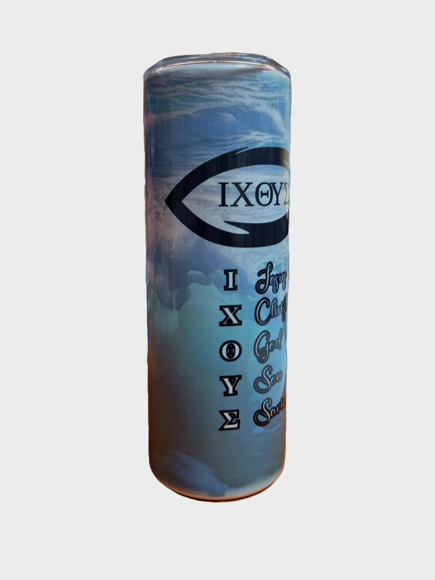 Tumbler - Fish White (Greek)