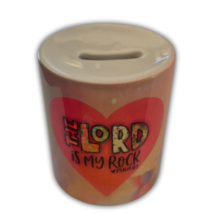 Coin Bank - The Lord is my Rock