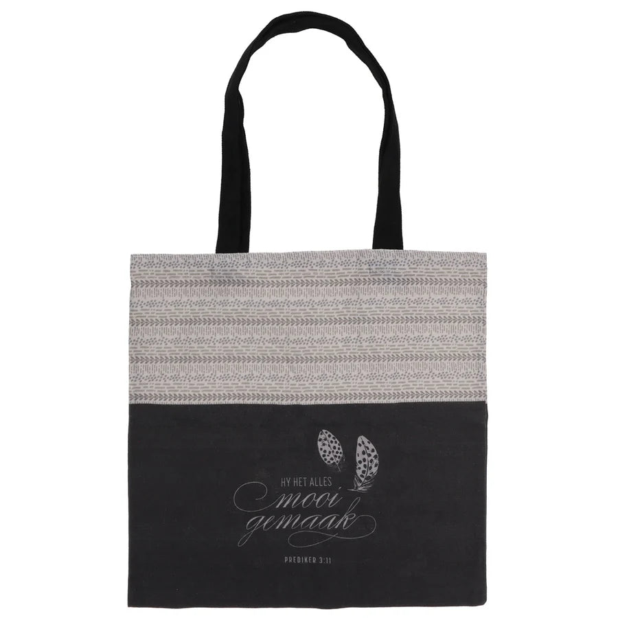 Hy Het Alles Mooi Gemaak Afrikaans Canvas Tote Bag