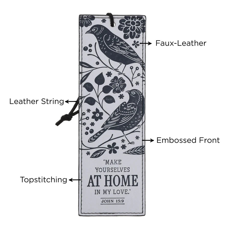 Make Yourself at Home in My Love Faux Leather Bookmark