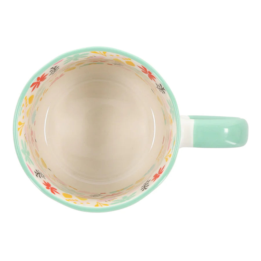 Created for Good Works Ceramic Mug with Floral Interior