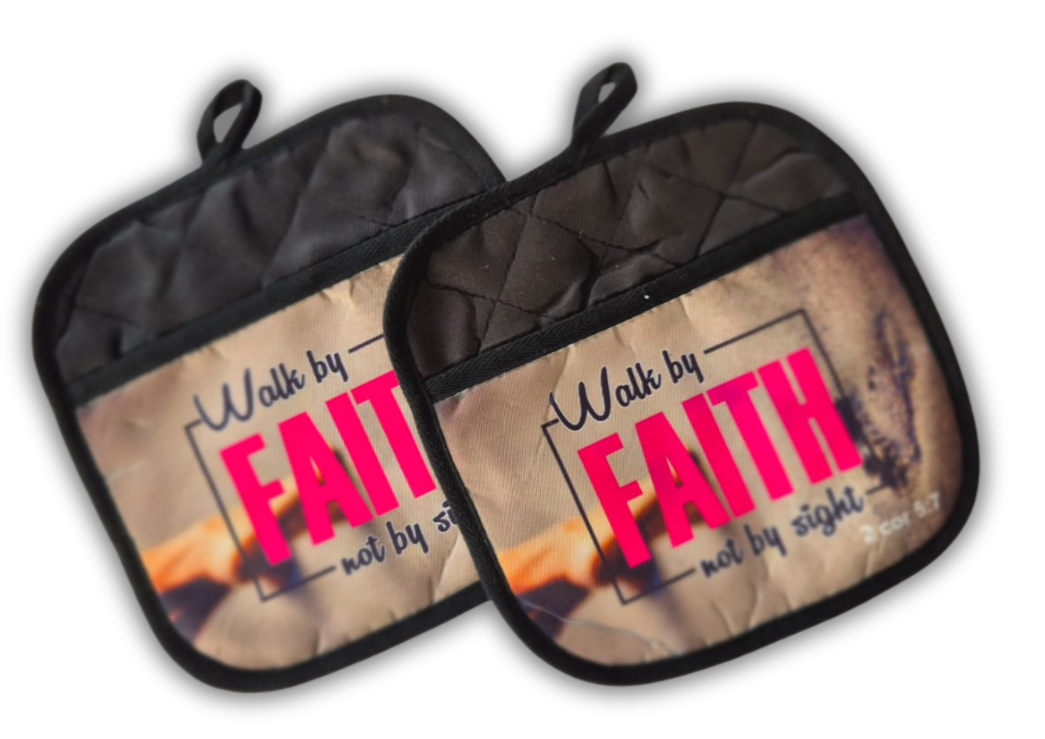Oven Gloves - Walk in Faith