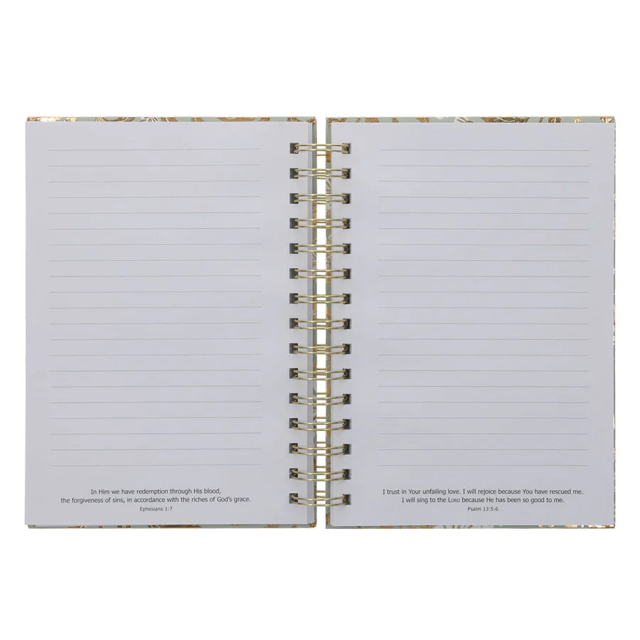 I Can Do All Things Through Christ Sage Hardcover Wirebound Journal