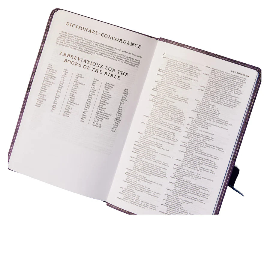 NKJV Deluxe Gift Bible Red Letter Burgundy (Comfort Print)(Imitation Leather)