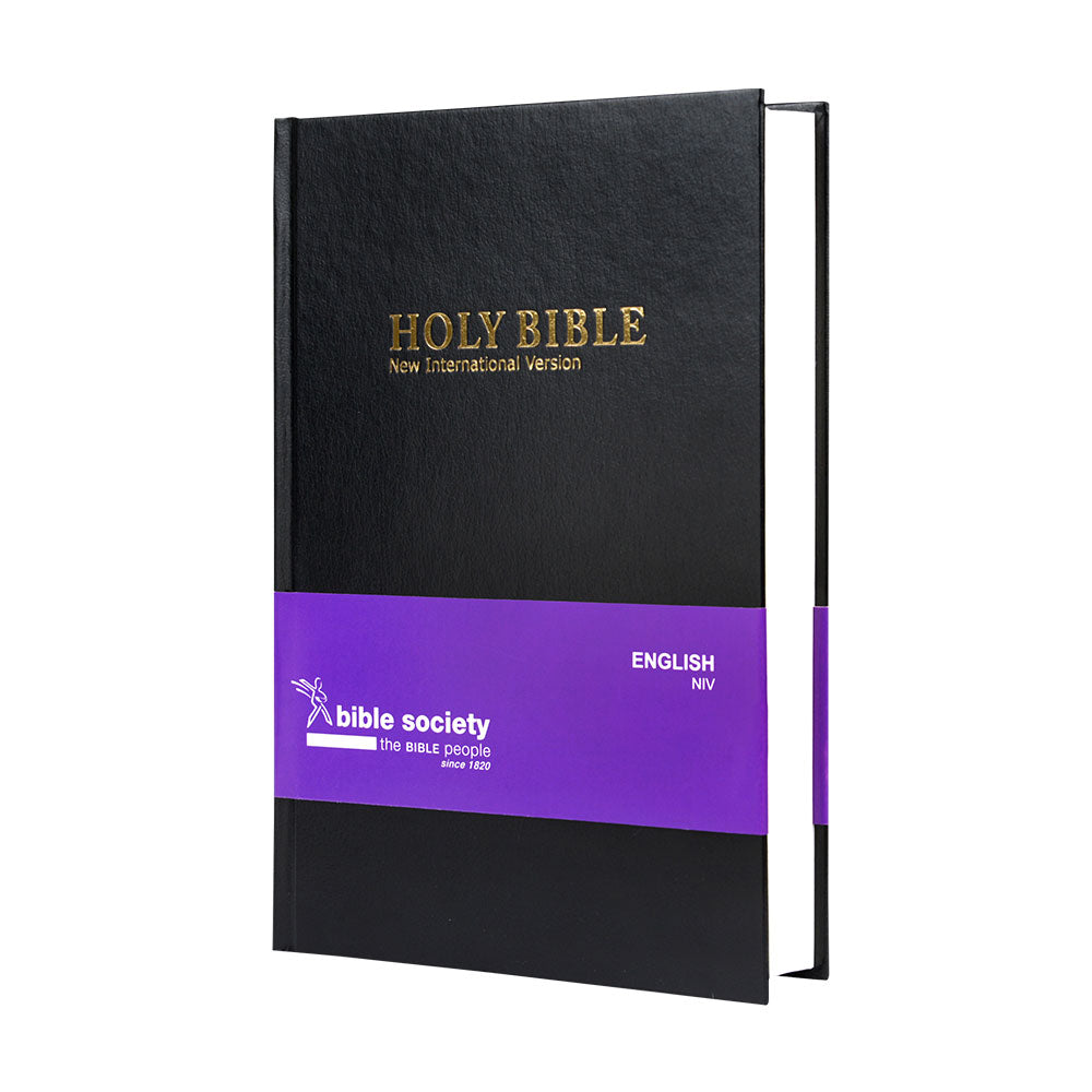 ENGLISH NIV complete Bible, medium size, black hardcover