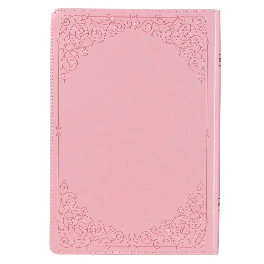 KJV Pink Faux Leather Full-Size Bible Giant Print Indexed