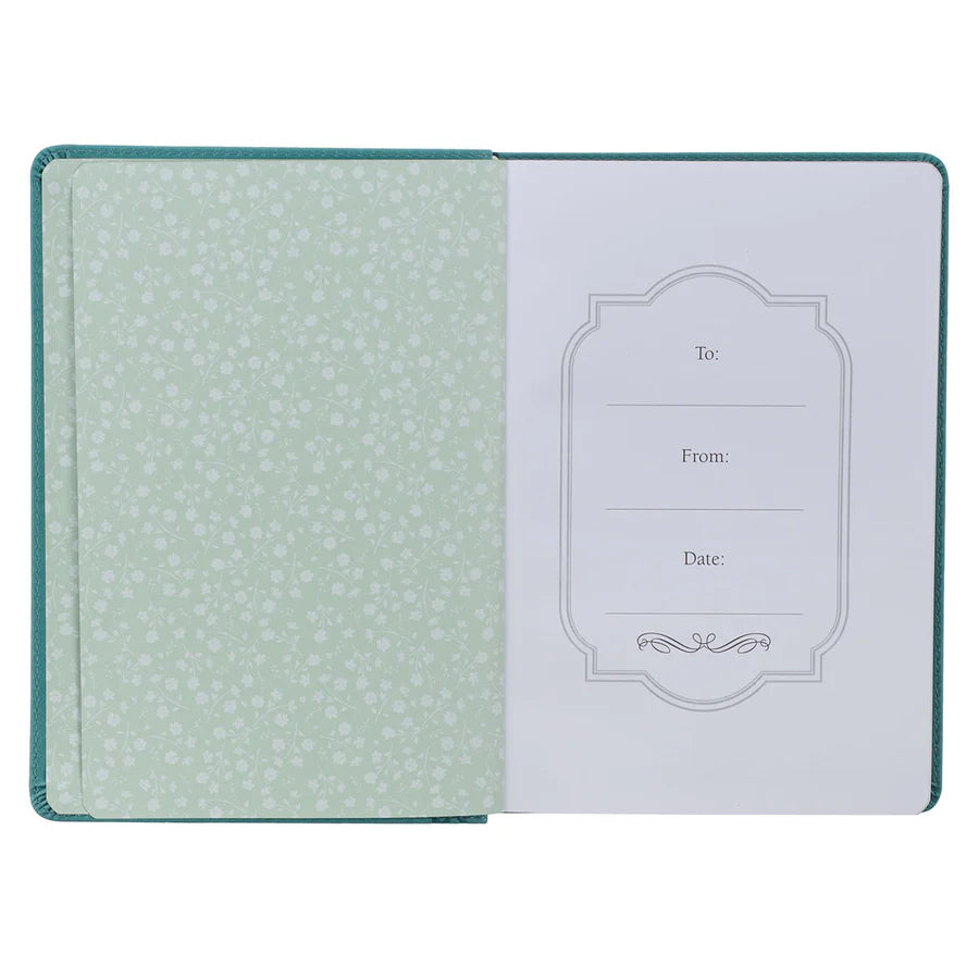 Be Still & Know Floral Psalm 46:10 Tree (Faux Leather Journal)