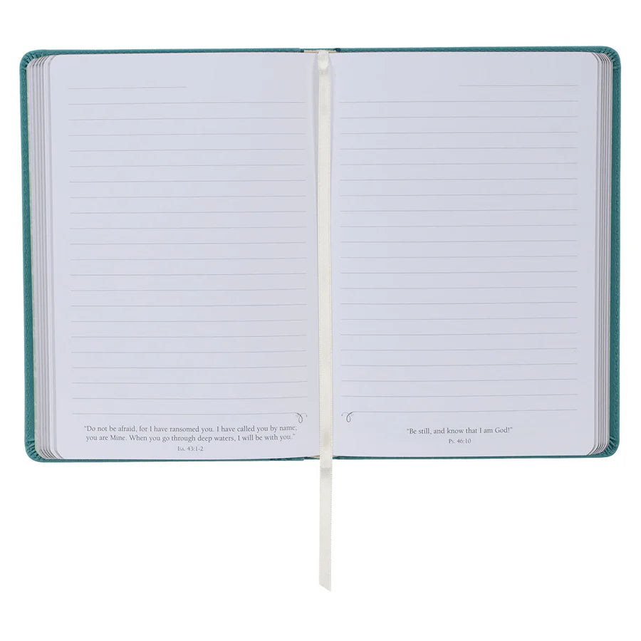 Be Still & Know Floral Psalm 46:10 Tree (Faux Leather Journal)