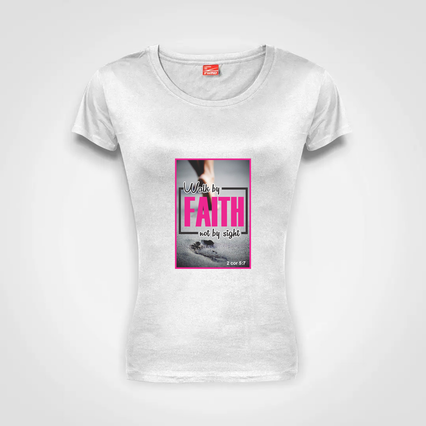 Ladies Classic T shirt (W)- Walk by Faith