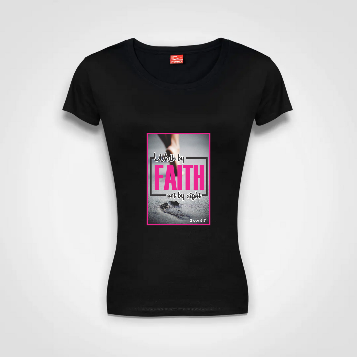 Ladies Classic T shirt (B)- Walk by Faith