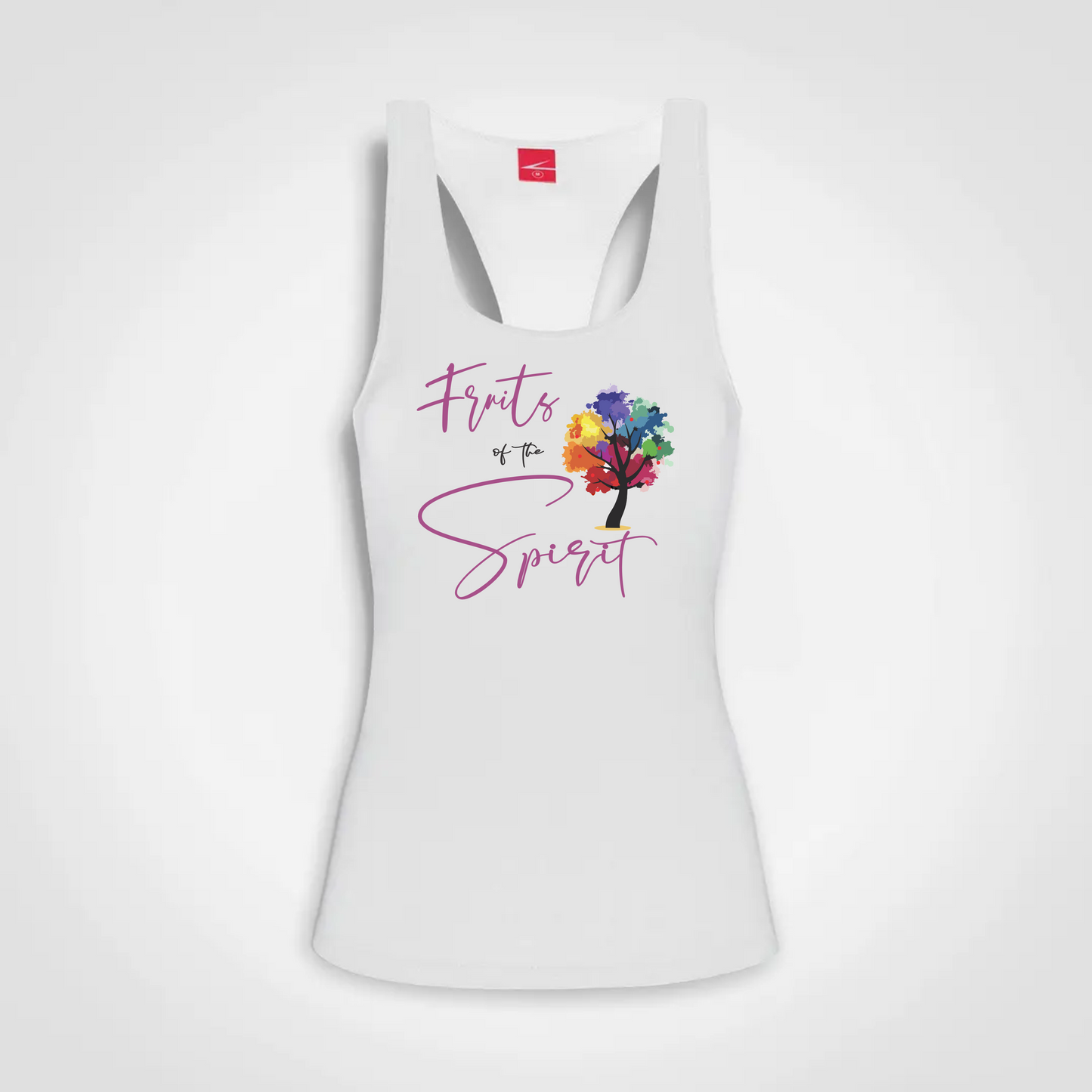 Fruits of the Spirit - Ladies Sport Top White