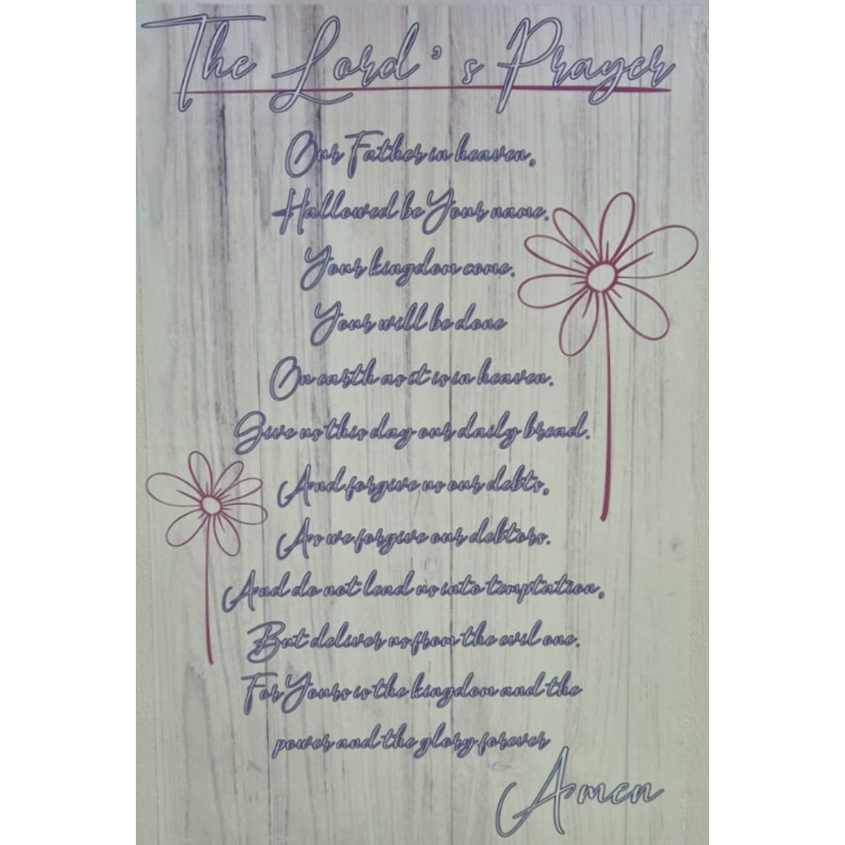 Lord's Prayer Canvas
