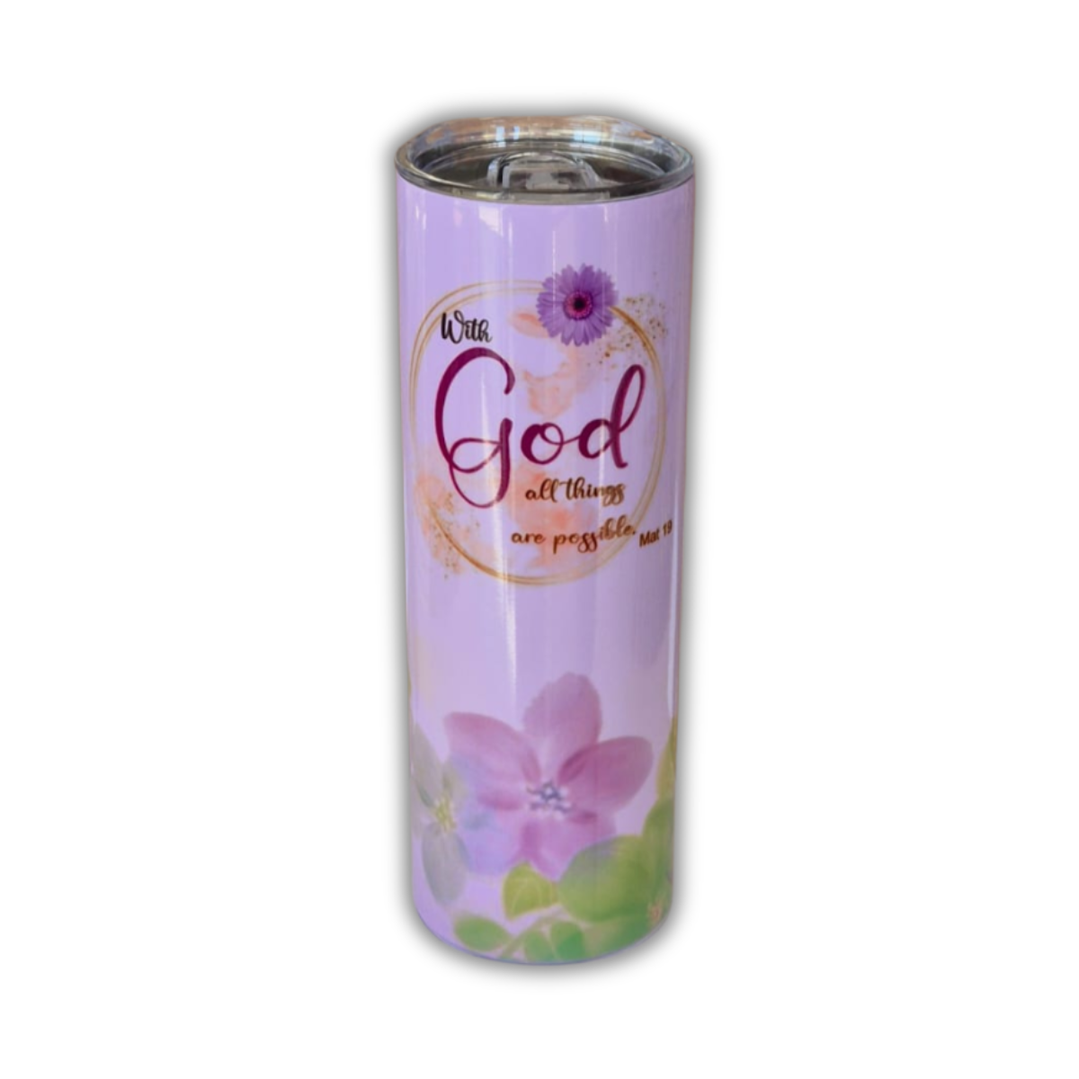Stainless Steel Tumbler - With God all things are possible