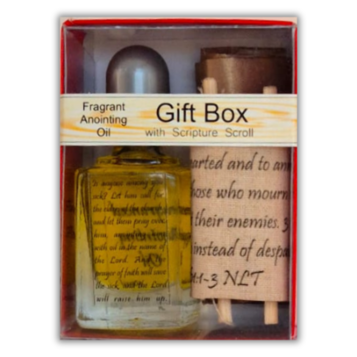 Anointing Oil Gift Box With Scripture Roll
