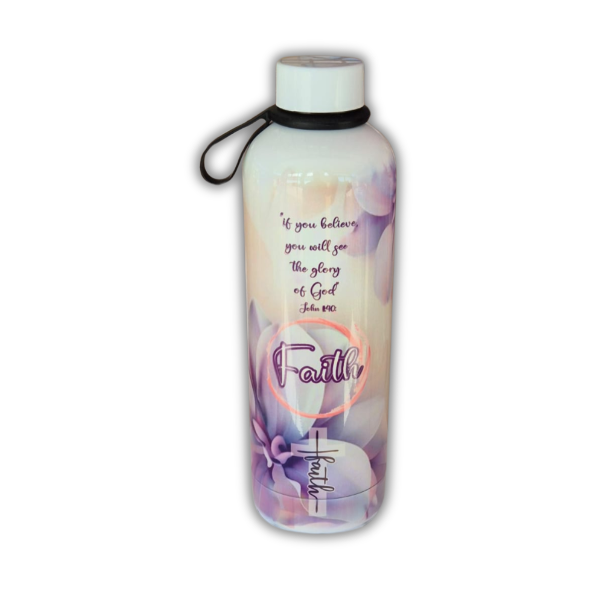 Water Bottle 750ml Luxury - Faith Stainless Steel