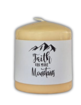 Scented Candle - Faith can move mountains
