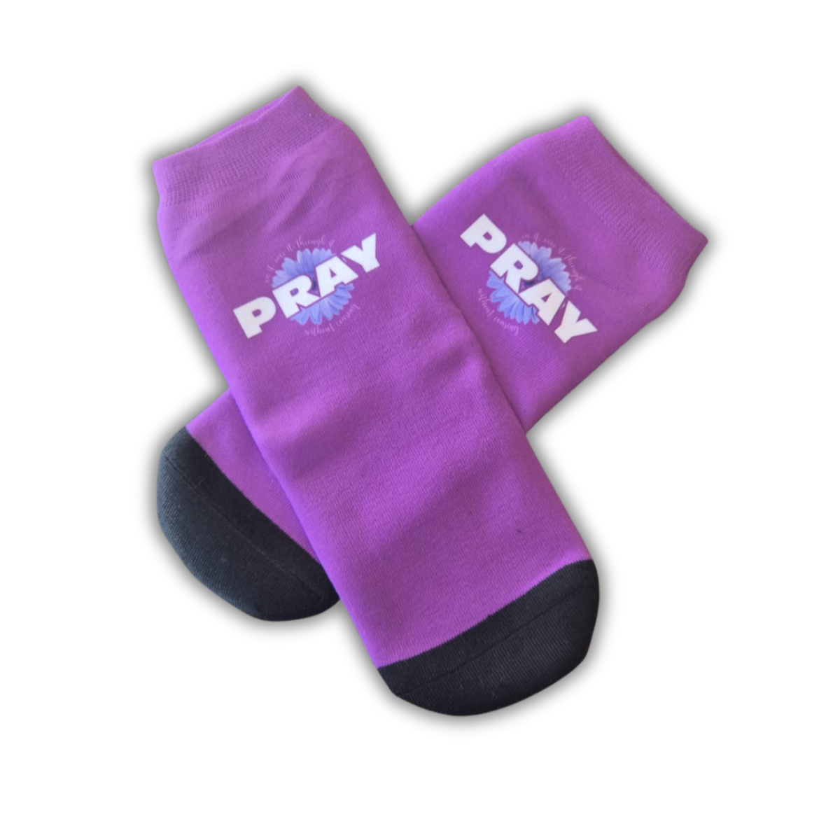 Socks- Pray on it, over it, through it