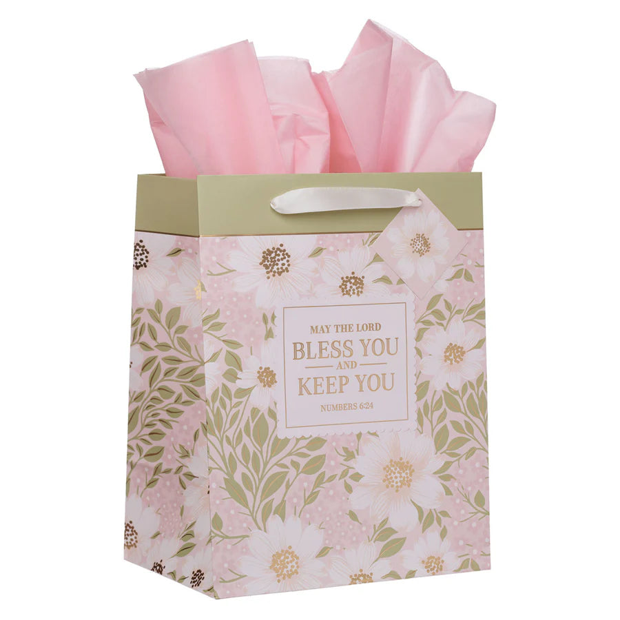 May the Lord Bless You and Keep You Portrait Gift Bag with Gift Tag