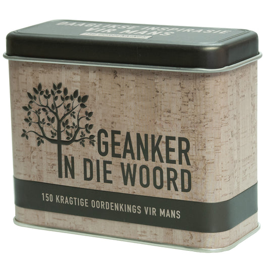 Geanker In Die Woord Afrikaans Prayer Cards In Tin By Solly Ozrovech