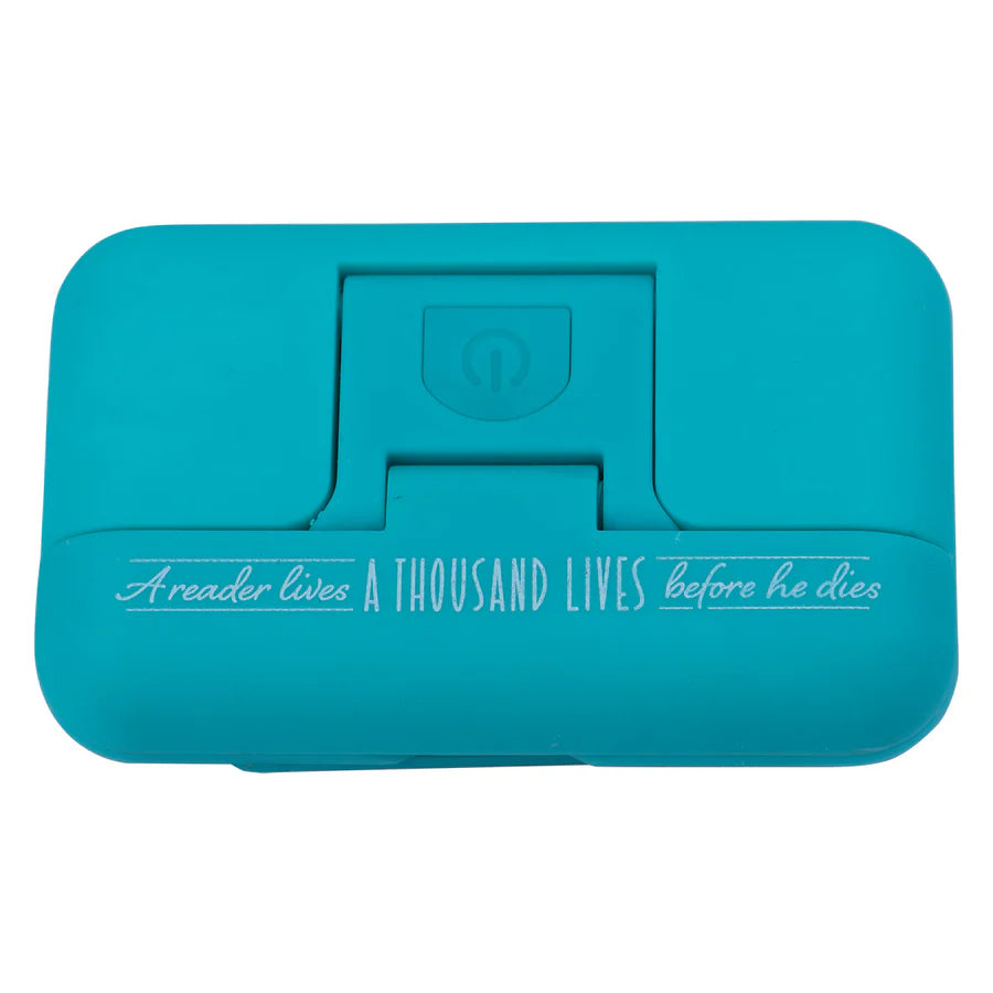A Reader Lives A Thousand Lives Before He Dies Glow In The Dark Book Light