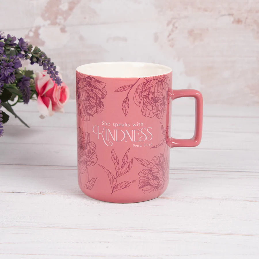 She Speaks with Kindness Ceramic Mug