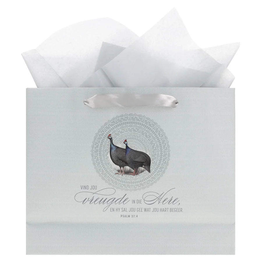 Vind Jou Vreugde in die Here Afrikaans Large Landscape Gift Bag with Gift Tag
