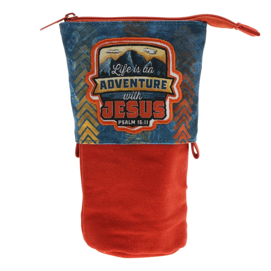 Life Is an Adventure with Jesus Pop Up Pencil Case