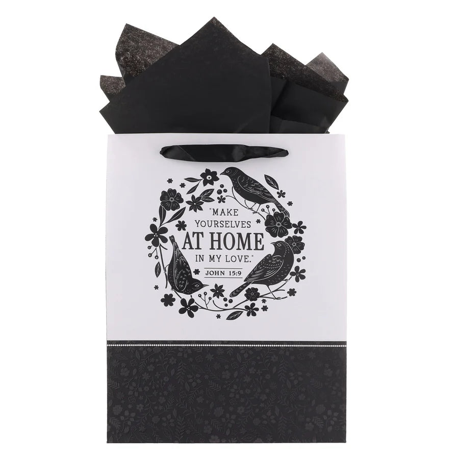 Make Yourself at Home in My Love Large Portrait Gift Bag with Card