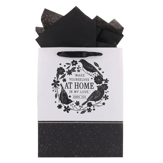 Make Yourself at Home in My Love Large Portrait Gift Bag with Card