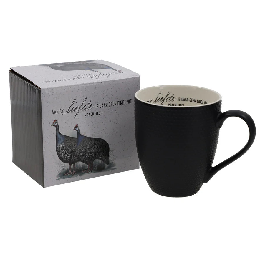 Aan Sy Liefde Is Daar Geen Einde Nie Afrikaans Ceramic Mug