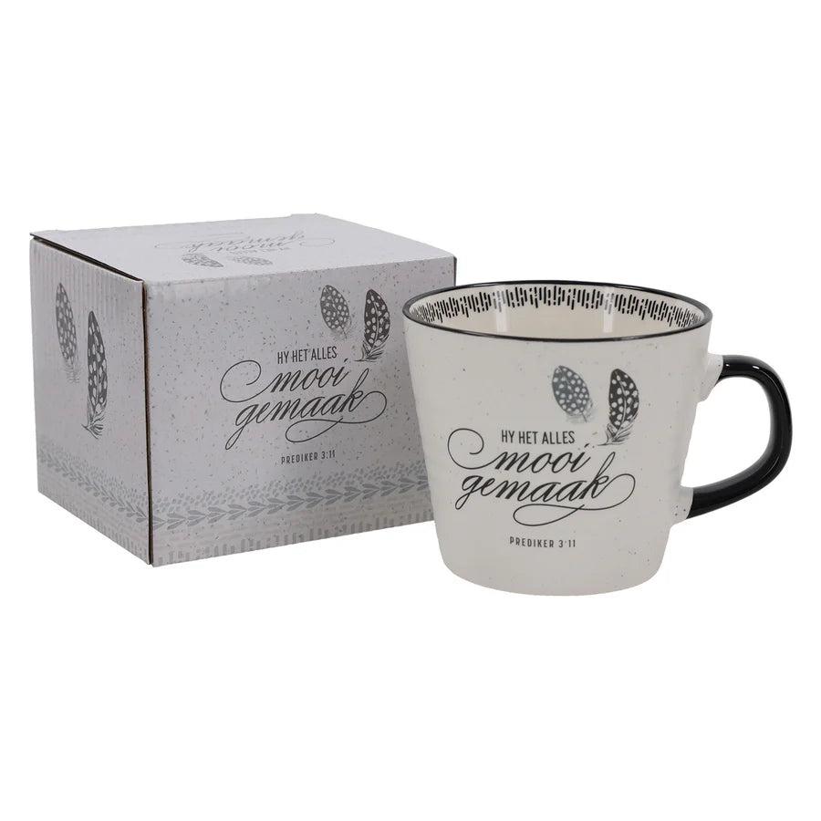 Hy Het Alles Mooi Gemaak Afrikaans Ceramic Mug