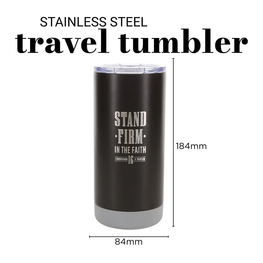 Stand Firm in the Faith Stainless Steel Travel Mug