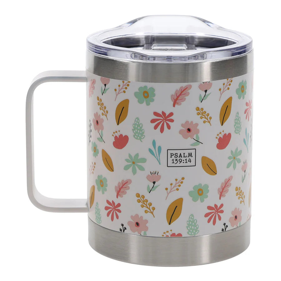 I Am Fearfully and Wonderfully Made Stainless Steel Camp Style Travel Mug
