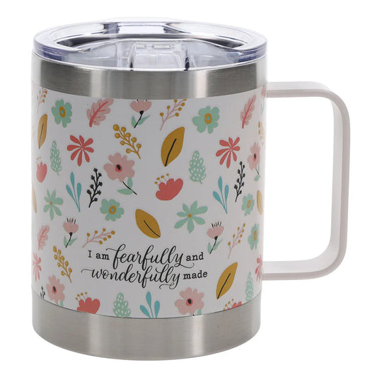 I Am Fearfully and Wonderfully Made Stainless Steel Camp Style Travel Mug