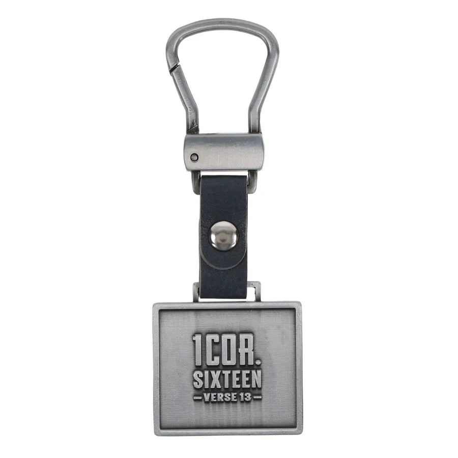 Be Courageous, Be Strong Metal Keychain