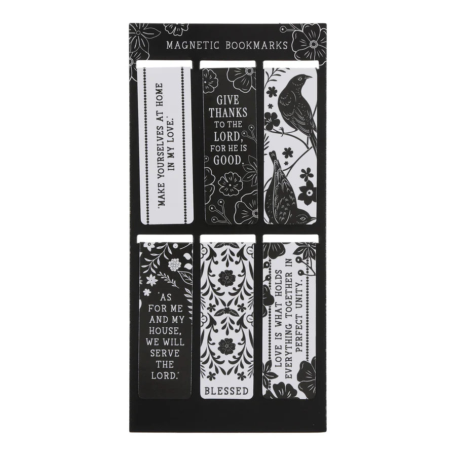 As for Me and My House, We Will Serve the Lord Six-Piece Magnetic Bookmark Set