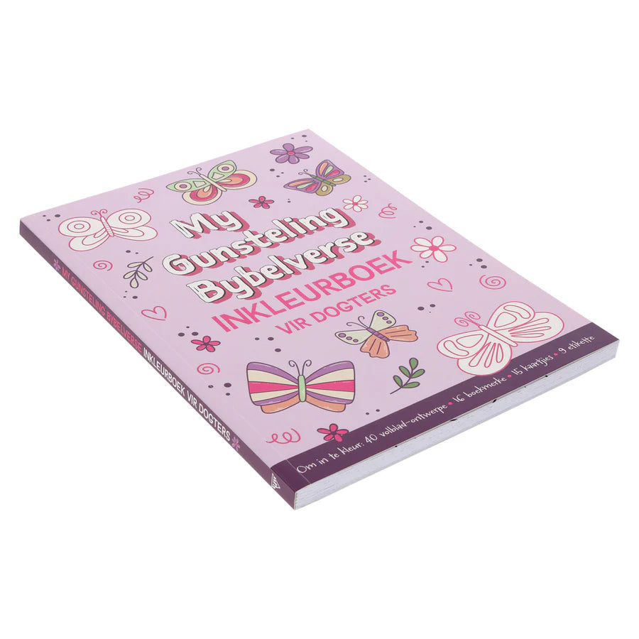 My Gunsteling Bybelverse Inkleurboek vir Dogters (Sagteband)