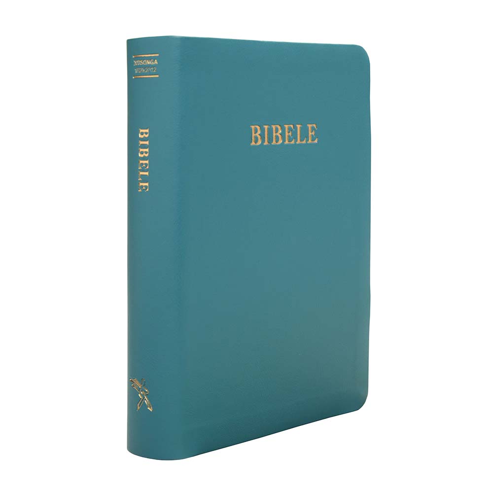 XITSONGA 1929 NO complete Bible, standard size, teal vinyl softcover, gilt-edged