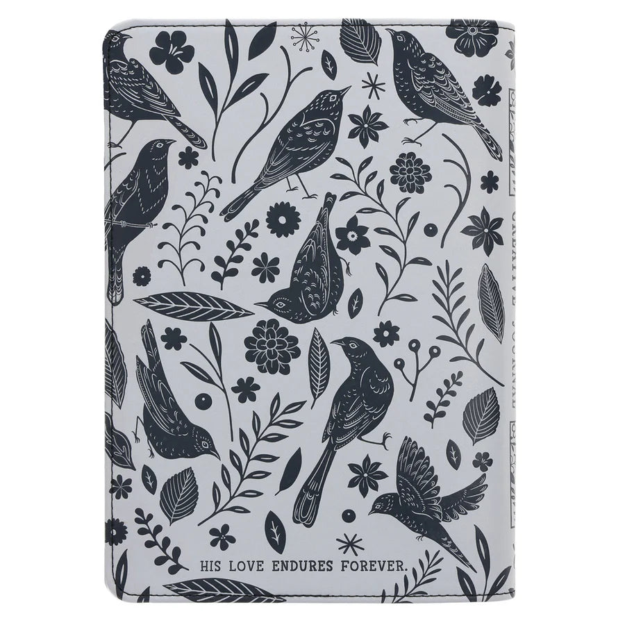 Give Thanks to the Lord for He Is Good Faux Leather Creative Journal