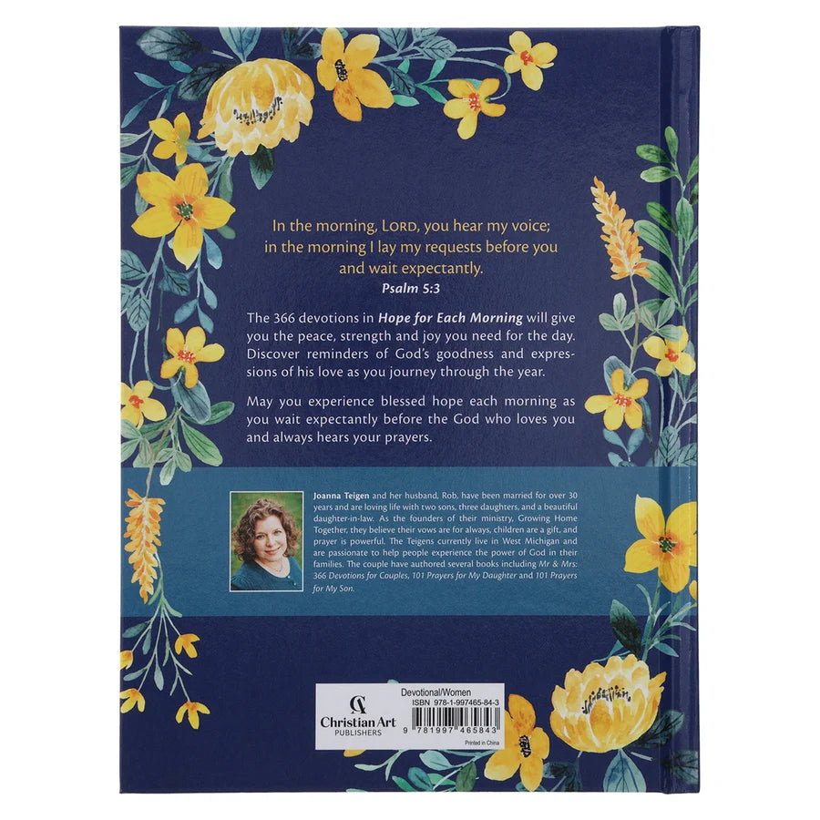Hope for Each Morning: 366 Devotions: Trust in Him (Hardcover)