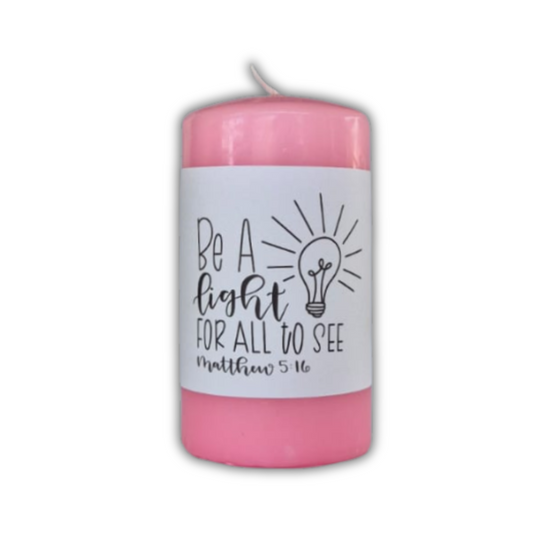 Scented Candle - Be a light for all to see