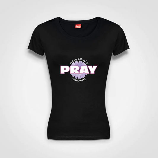 Ladies Classic T shirt - Pray on it, over it, through it