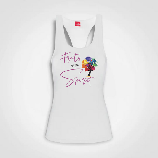 Fruits of the Spirit - Ladies Sport Top White