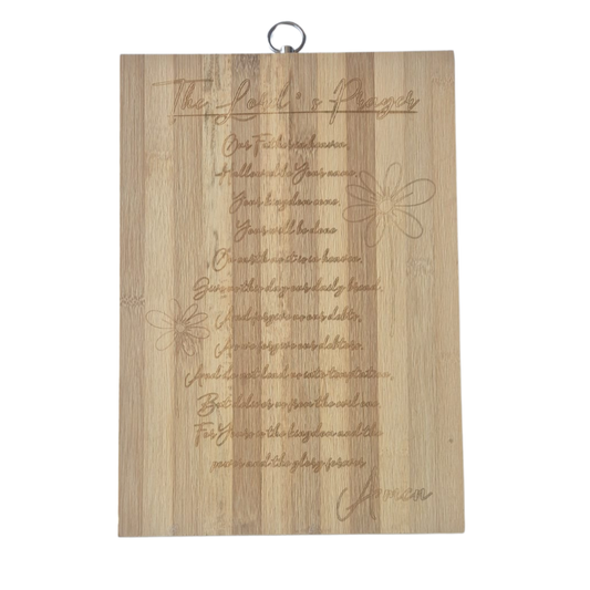 The Lord's Prayer  Laser Engraved