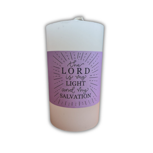 Scented Candle - The Lord is my light and my salvation (L)