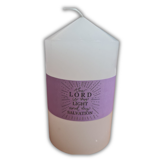 Scented Candle - The Lord is my light and my salvation (M)